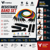Resistance Band Set with Handles, Door Anchor & Ankle Straps | 5 Level Home Gym Resistance Tubes