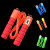 Set of colorful jump ropes on a white background