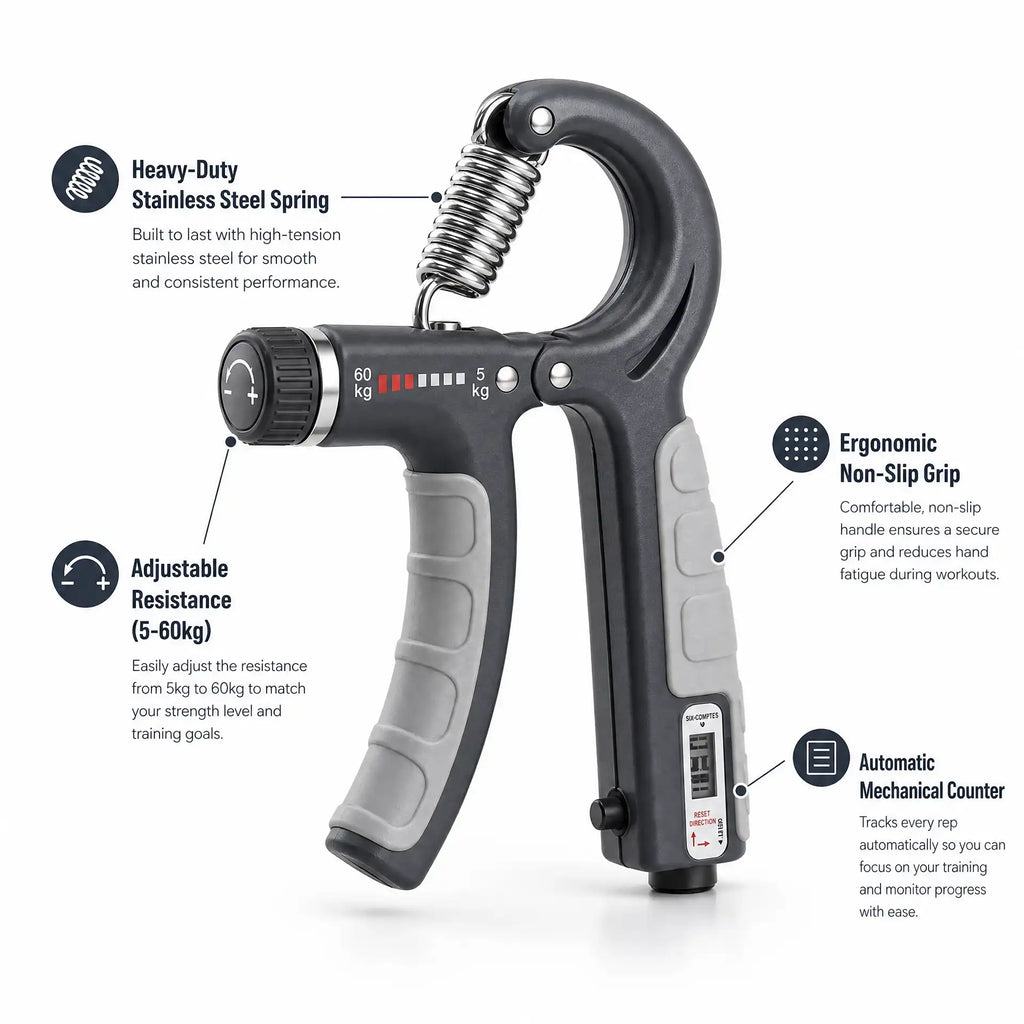Adjustable Hand Grip 5kg-60kg (Counting)